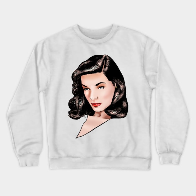 Lauren Bacall Crewneck Sweatshirt by Indigenous Bert